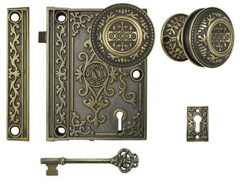 Decorative Surface Mounted Interior Locking Door Set
