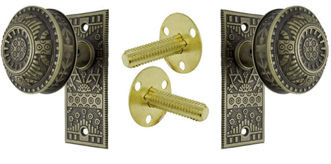 Windsor Pattern Small Door Plate Dummy Set