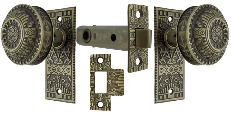 Windsor Pattern Interior Passage Small Door Plate Set