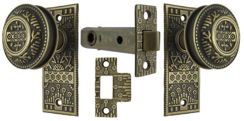Windsor Pattern Interior Passage Small Door Plate Set