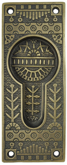Victorian Windsor Pattern Pocket Door Handle Without Keyhole (ZB-15)