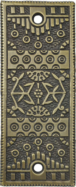 Windsor Antique Style Door Push Plate 4 1/8" Tall