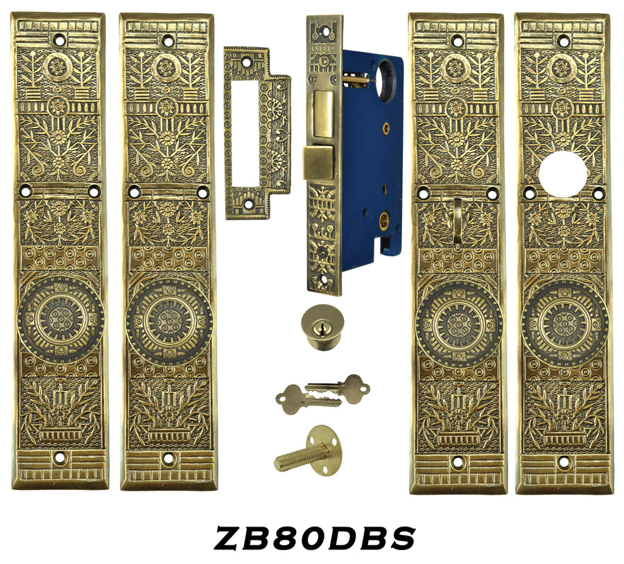 Victorian Windsor Pattern Entry Double Door Set