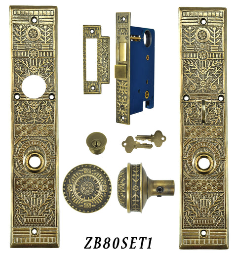 Victorian Windsor Pattern Single Entry Door Set