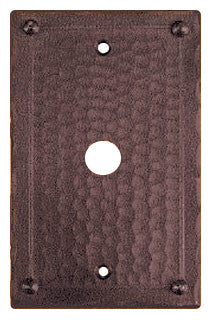 Arts & Crafts Single Push Button Switch Plate Field Pattern