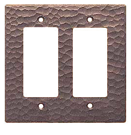 Arts & Crafts Double GFI Switch Plate