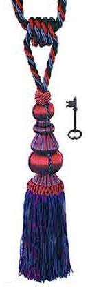 Tassel Curtain Tieback Red Blue Black