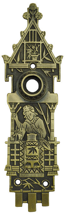 Lovely R&E Scenic Oriental Door Plate