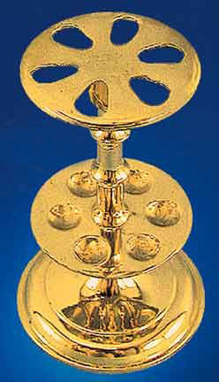 Timeless Design Brass 6 Toothbrush Holder