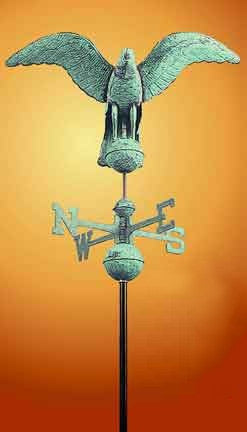 Flying Eagle Copper Weather Vane