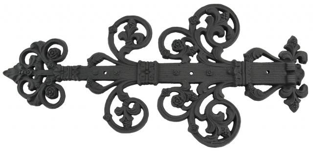 Decorative Black Iron Strap Hinge