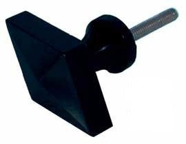 Art Deco Bakelite Black Diamond Shape Knob