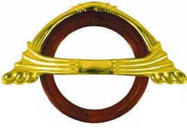 Art Deco Waterfall Ring Handle 2 3/4" Boring