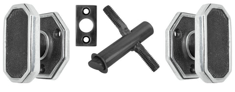 Art Deco Classic Style Screen Door Knob Latch Set