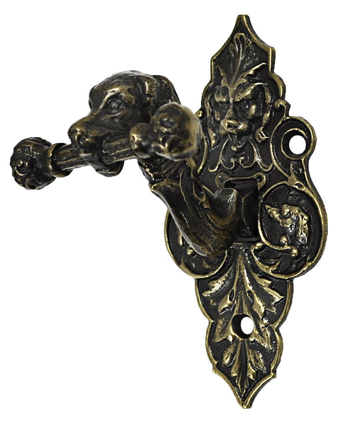 Recreated Rare Dog Motif Mechanical Doorbell Operator Recreated