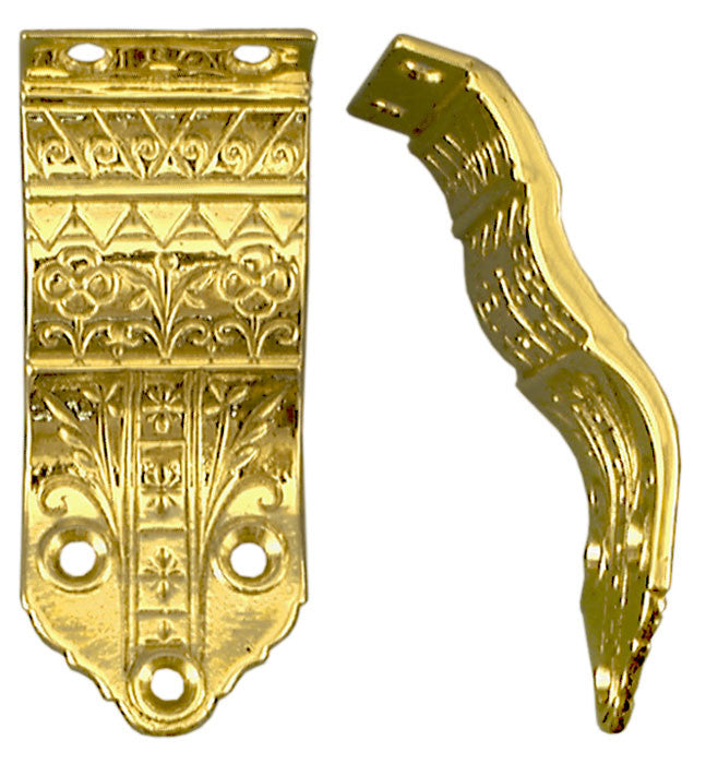 Floral Victorian Design Flat Stair Rail Bracket (ZLW-169)