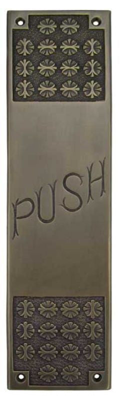 Victorian Antiqued Finish Pushplate