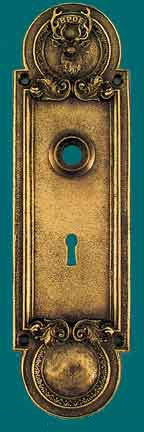 Elk's Club Emblematic Door Plate Escutcheon Antique Recreated