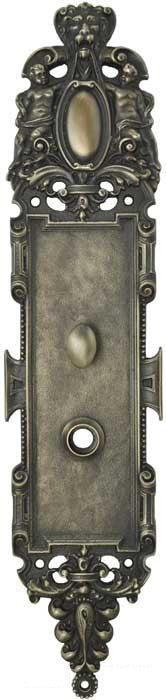 Victorian Roaring Lion Backplate With Turnlatch - 18" Tall