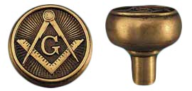 Vintage Recreated Mason's Emblematic Doorknob C1900