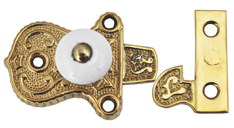 Porcelain Knob Cupboard Latch