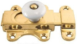 Plain Slide Bolt With Porcelain Knob