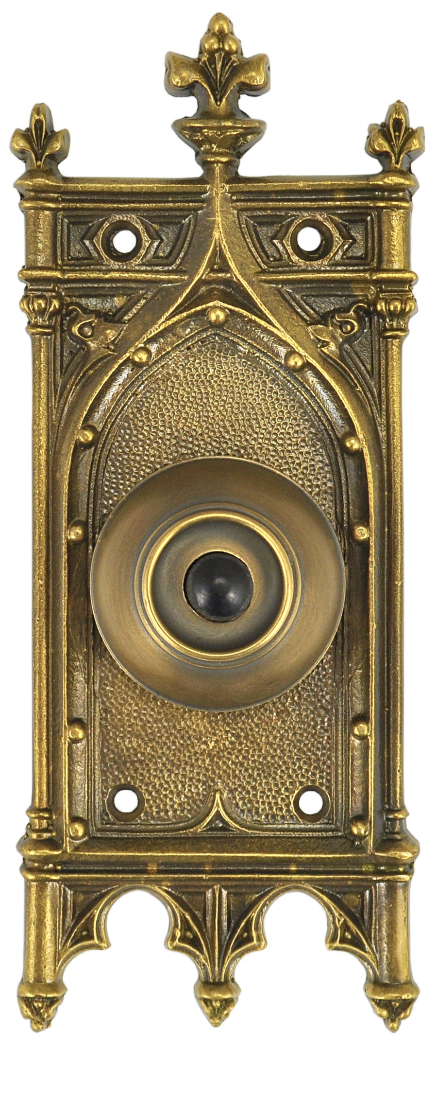Antique Recreated Amiens Gothic Pushbutton Door Bell (ZLW-227BL)