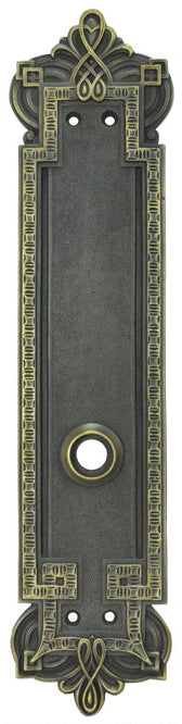 Victorian Style Byzantine Low Knob Door Plate