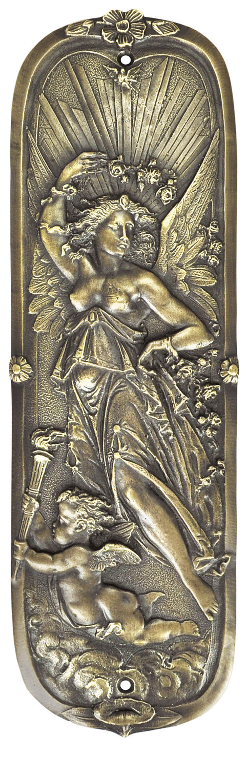 Figural Door Pushplate Goddess Of Day