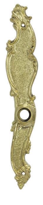 Victorian French Door Plate 10" Tall Door Plate - Right Hand