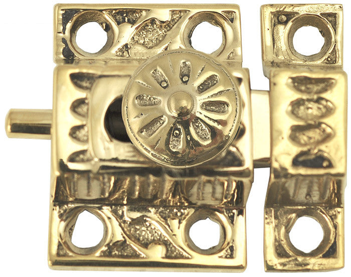 Small Victorian Brass Latch With Knob