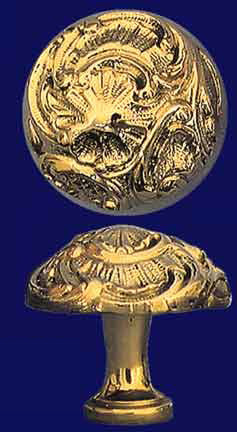 Antique Style French Rococo Knob 1.75"