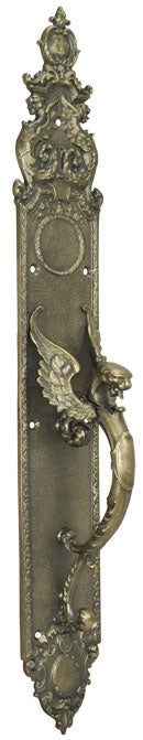 Victorian Griffin Or Dragon Handle Only Door Plate 23" Tall