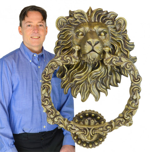 Monster Castle Lion Door Knocker