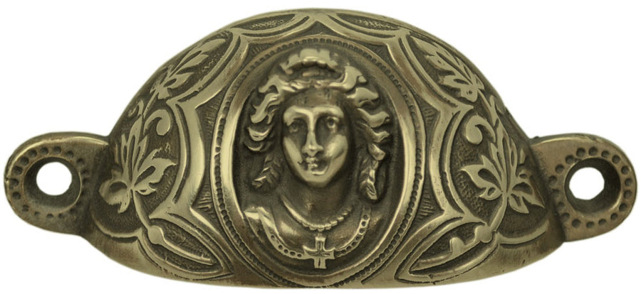 Victorian Lady Large Bin Pull 3 3/8" Boring (ZLW-129L)
