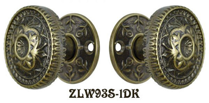 Ornate Screen Door Knob Latch Set