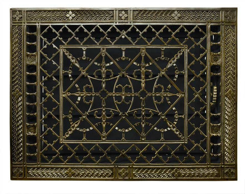 Grill Recreated 10 X 14 Brass Floor, Ceiling, Or Wall Grate For Air Or Heat Vent. Register Cover (ZM-1014)