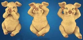 Refrigerator Piglet Magnets