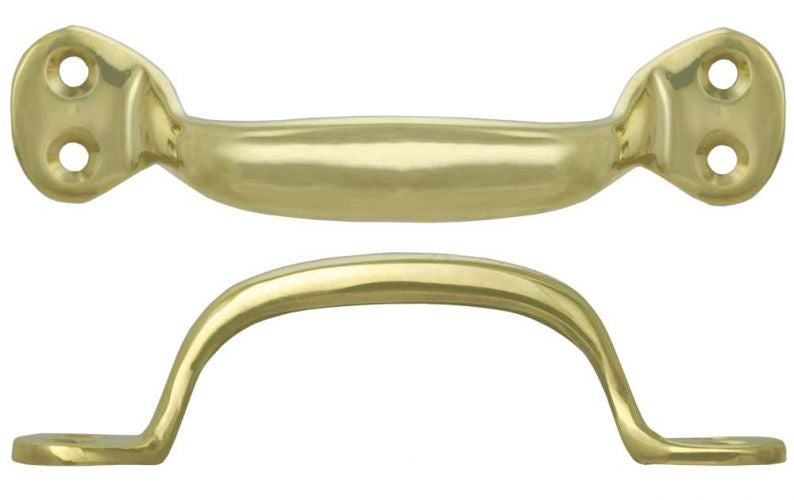 Offset Brass File Handle or Window Sash Lift 4 7/8" Boring
