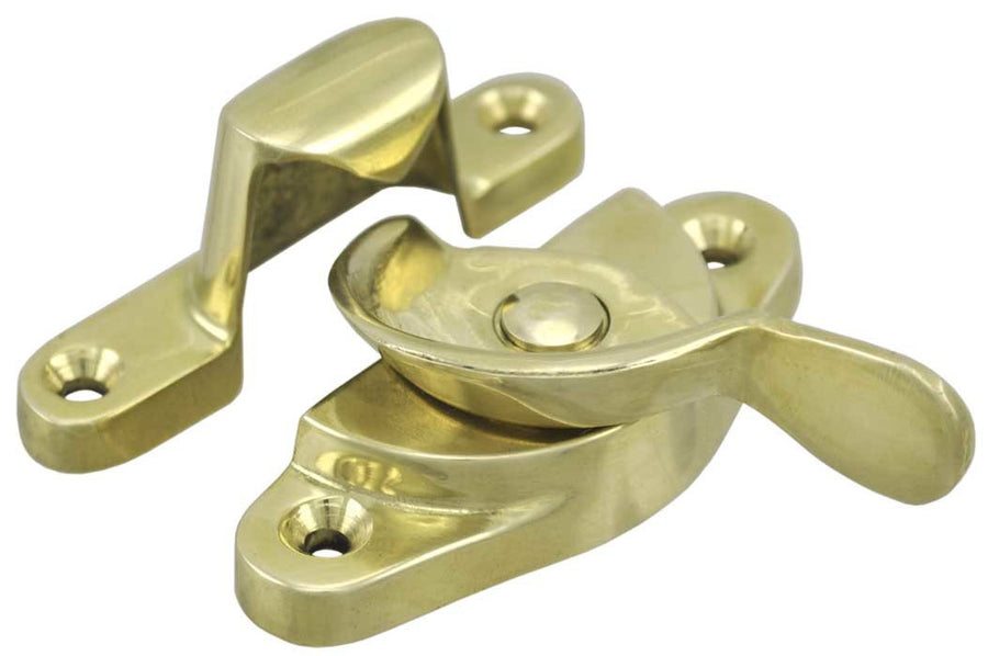 Traditional Plain Window Sash Lock Brass Or Nickel
