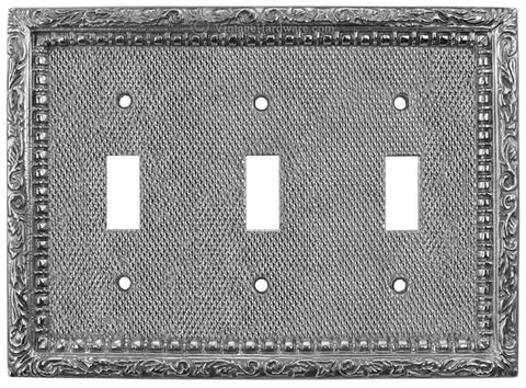 Victorian Decorative Triple Light Switch Plate Cover (L-W21)