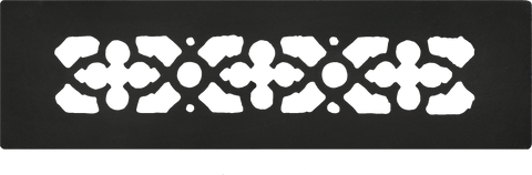 Antique Recreated Cast Iron Floor, Ceiling, Or Wall Grate For Air Or Heat Vent. Register Cover Without Dampers. (iron-grillwithoutselect)