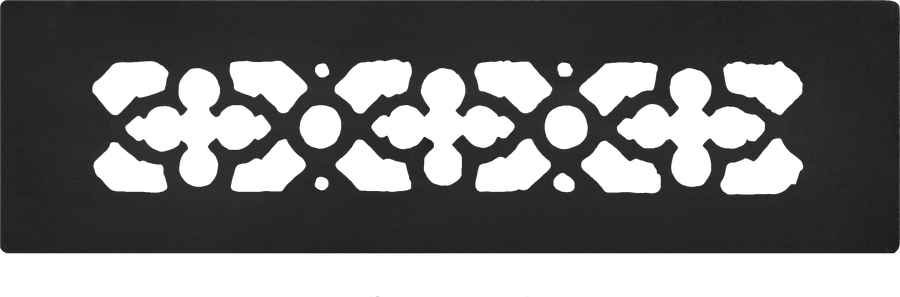 Antique Recreated Cast Iron Floor, Ceiling, Or Wall Grate For Air Or Heat Vent. Register Cover Without Dampers. (iron-grillwithoutselect)